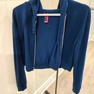 2/25$ - La SENZA Deep Blue Zip-Up Hoodie